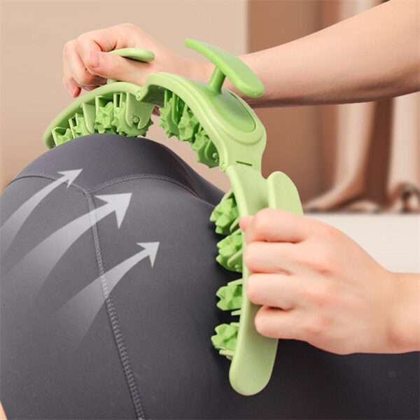 Multifunctional Manual Round Massager Roller Fitness Waist Buttocks Muscles Leg Gripper Stovepipe Thigh Removable Massage Gym Tool Beauty Health - Image 2