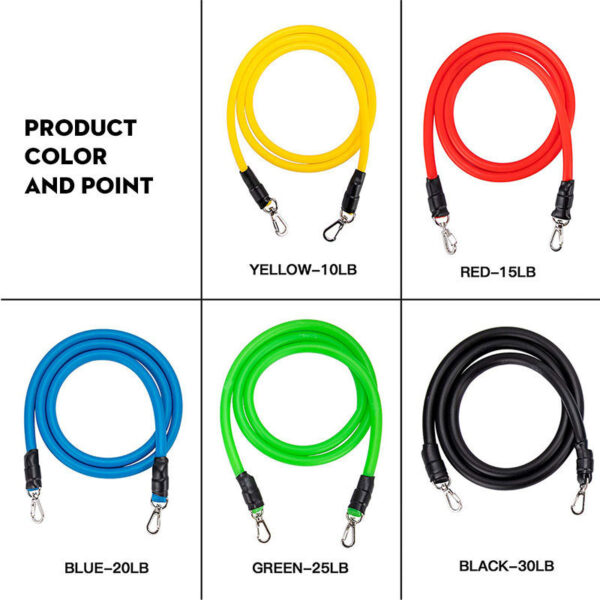 Pull Rope Elastic Rope Strength Training Set - Image 3