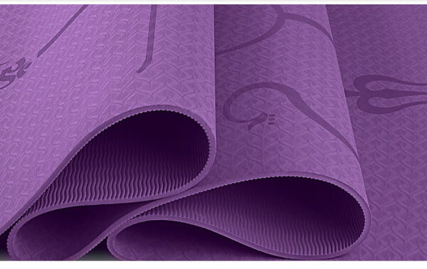 Non Slip TPE Yoga Mat Position Line Beginner - Image 3