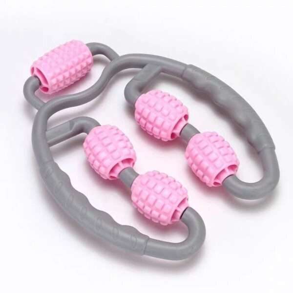 U Shape Trigger Point Massage Roller Full Body Massage Tool Arm Leg Neck Muscle Massager 4 Wheels Fitness Device For Sports - Image 10