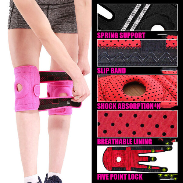 Sports Antiskid Kneepad Outdoor Mountaineering Cycling Fitness Basketball Kneepad - Image 4