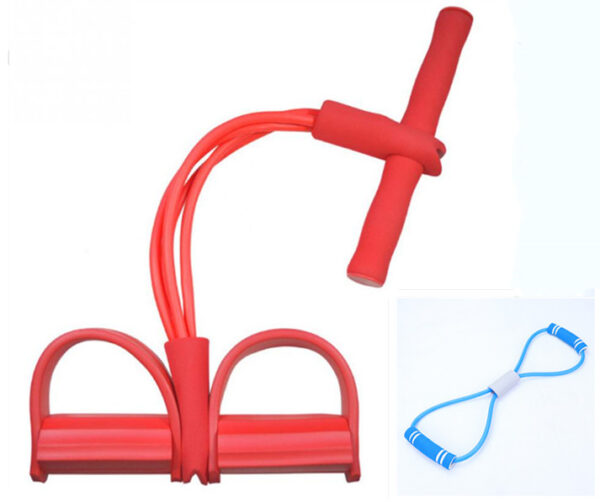 Natural Latex Foot Pedal Elastic Pull Rope with Handle Fitness Equipment Bodybuilding Expander - Image 8