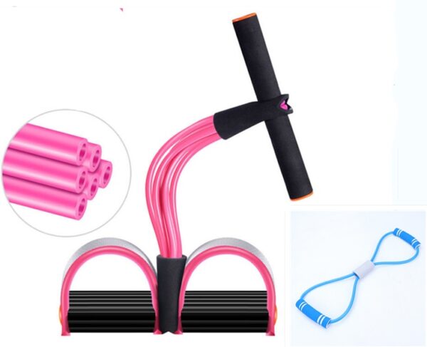 Natural Latex Foot Pedal Elastic Pull Rope with Handle Fitness Equipment Bodybuilding Expander - Image 9