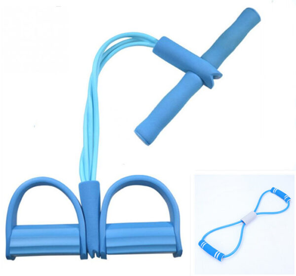 Natural Latex Foot Pedal Elastic Pull Rope with Handle Fitness Equipment Bodybuilding Expander - Image 7