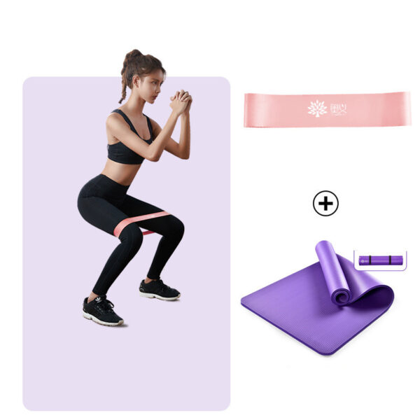 Upright Yoga Mats For Men And Women Yu Ka Thickened Widened And Lengthened Non-slip Yoga Mat Floor Mats Home Dance Three-Piece Set - Image 5