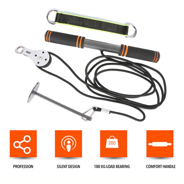 Fitness Arm Muscle Blaster Trainer Biceps Triceps Pull Rope Wrist Roller Forearm Home Workout Hand Gripper Strength Trainning - Image 2