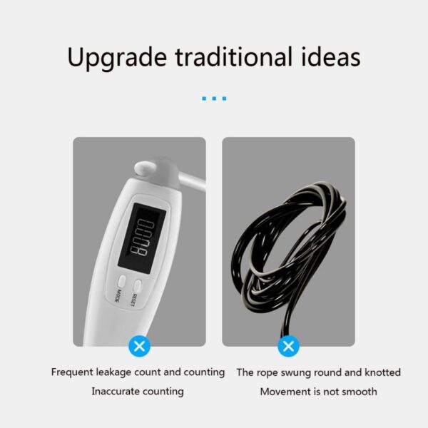 Cordless Jump Ropes Smart Electronic Digital wireless Skip Rope Calorie Consumption Fitness Body Building Exercise Jumping Rope - Image 2