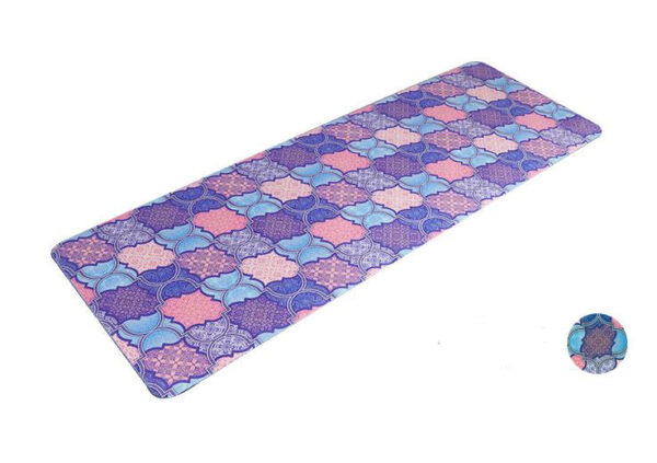 1.5mm Natural Rubber Slip-resistant Yoga Mats Yoga Blanket Folding Fitness Mat High Temperature Travel Printing Mats - Image 6