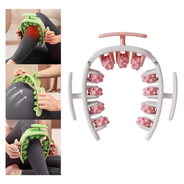 Multifunctional Manual Round Massager Roller Fitness Waist Buttocks Muscles Leg Gripper Stovepipe Thigh Removable Massage Gym Tool Beauty Health - Image 7
