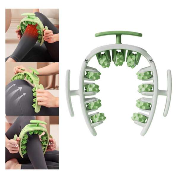Multifunctional Manual Round Massager Roller Fitness Waist Buttocks Muscles Leg Gripper Stovepipe Thigh Removable Massage Gym Tool Beauty Health - Image 6