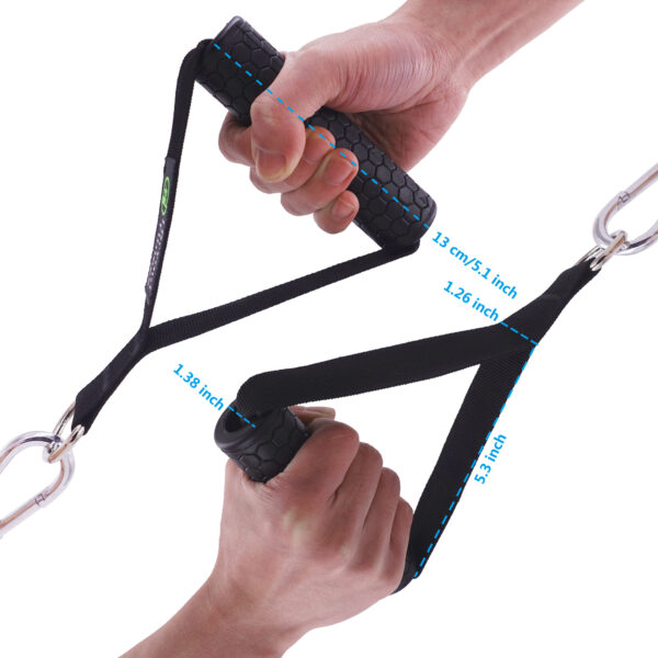 Gym Resistance Bands Handles Anti-slip Grip Strong - Image 4