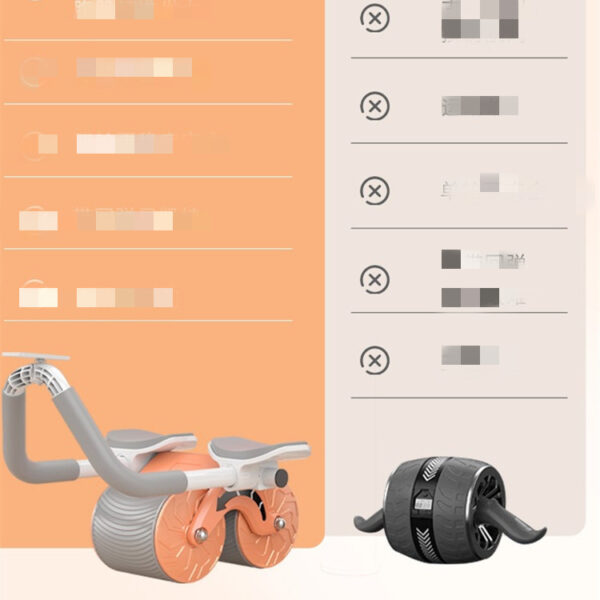 Beginner's Automatic Rebound Belly Wheel Fitness Equipment - Image 4